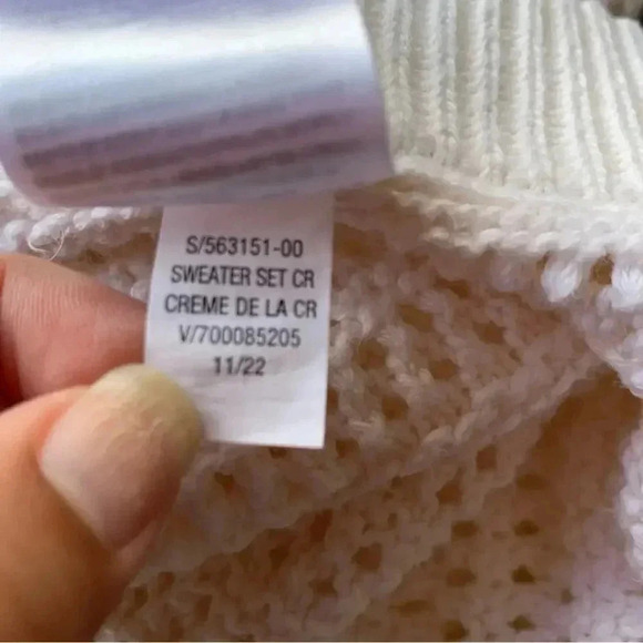 Creme De La Creme Open Weave Swim Coverup Shorts Size XL - Picture 7 of 7